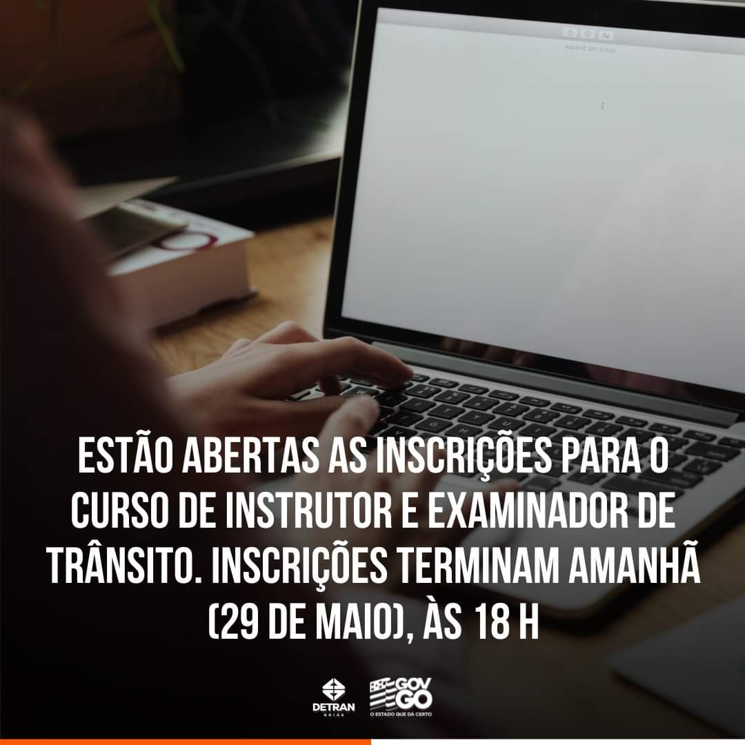 Detran Goi S Est O Abertas As Inscri Es Para O Curso De Instrutor E